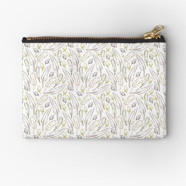 Soft Feathers Zipper Pouch