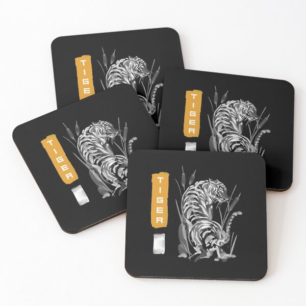 Item preview, Tiger Painting East Asia Kanji Gift designed and sold by SuperFreshArt.