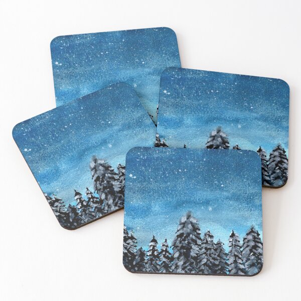 Item preview, Watercolor Beautiful Starry Night designed and sold by Vector Scout Lab.