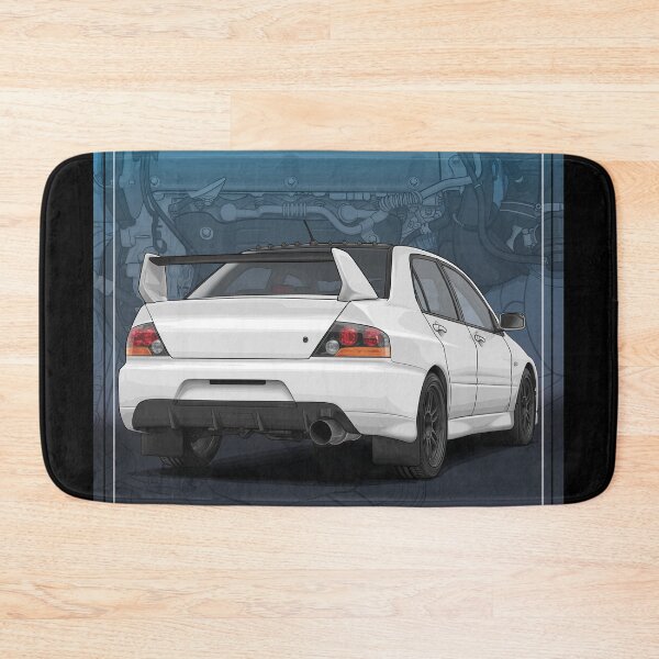 Item preview, Evo 9 with 4G63 engine background (White) designed and sold by ArtyMotive.