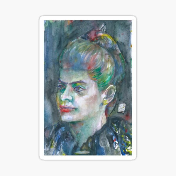 Vista previa del artículo con la obra «Retrato de acuarela de IDA B. WELLS», diseñado y vendido por lautir.