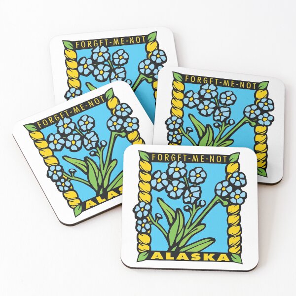 Item preview, Alaska State flower Forget me not designed and sold by CosteO.