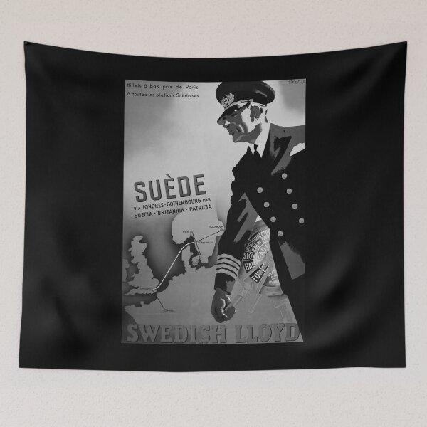 Item preview, Suede Noire vintage travel poster designed and sold by stickart-marek.
