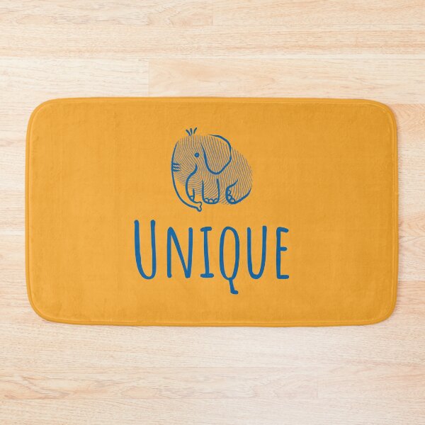 Item preview, Unique Grey & Blue Fingerprint Elephant designed and sold by kbircham.