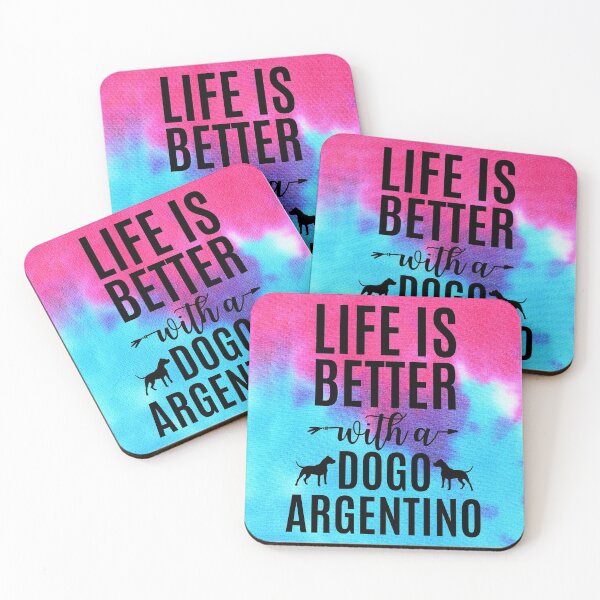 Item preview, Life is better with a Dogo argentino designed and sold by good vibes clothing.