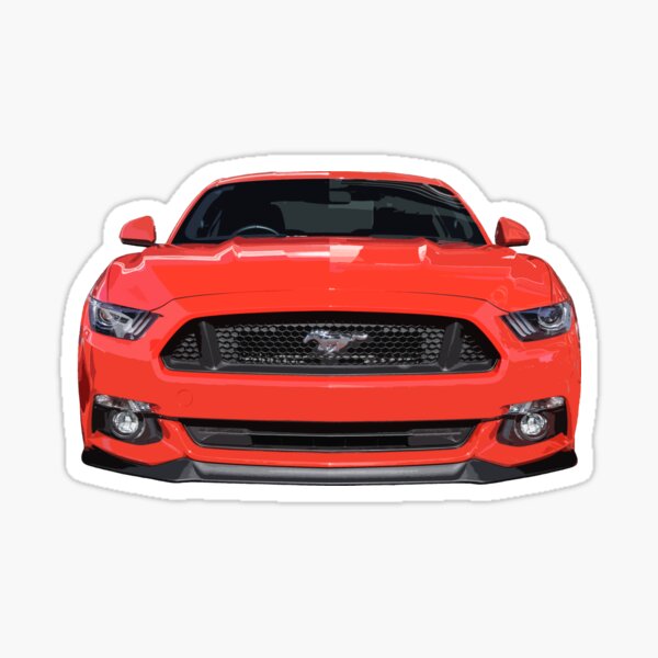 Ford Mustang Red Sticker