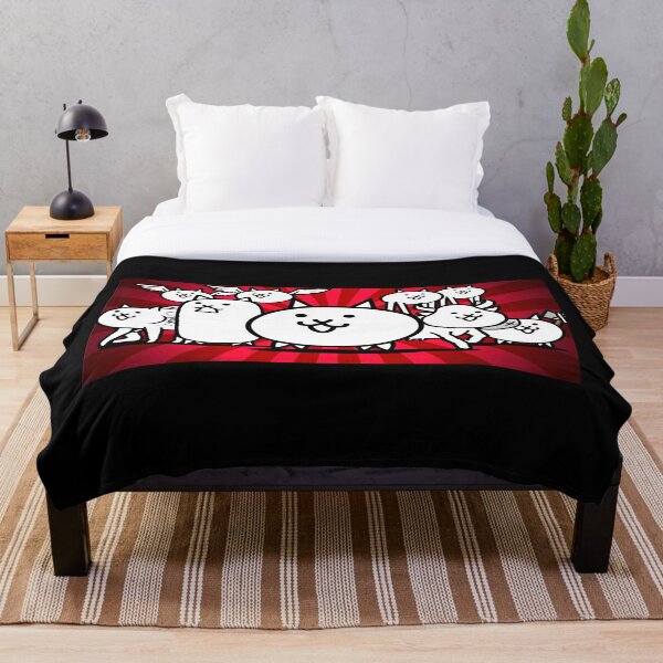 Battle Cat Throw Blankets | Redbubble