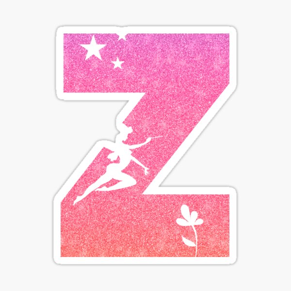 Item preview, Letter Z Pink Fairy Monogram designed and sold by JaneApril.