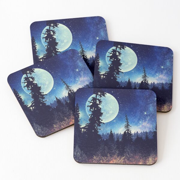 Item preview, Full Moon Lighting Up the Forest designed and sold by JollyKRogers.