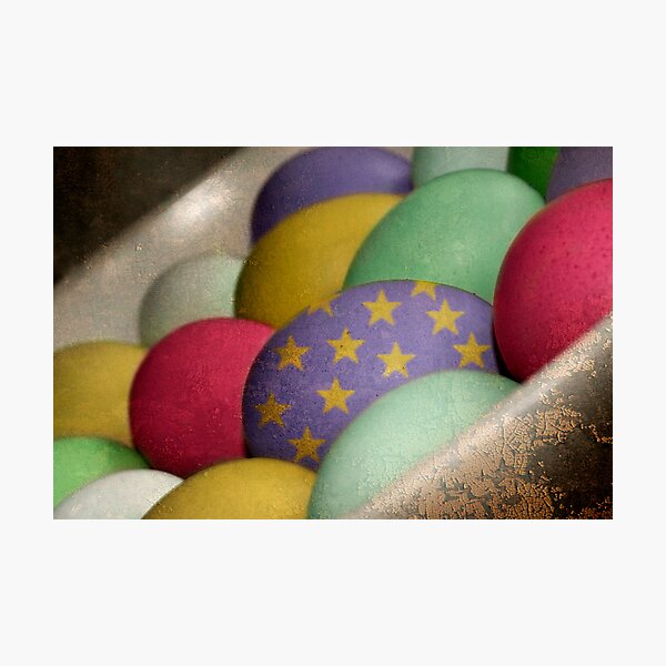 Arty Eggs Photographic Print