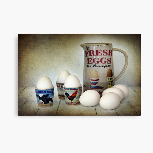 Fresh Eggs for Breakfast Canvas Print