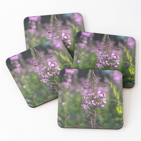 Item preview, Purple flowers of fireweed wild flower designed and sold by lena-maximova.