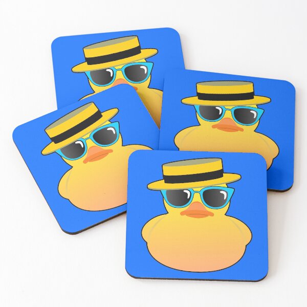 Item preview, Rubber Duck Ducky wearing Boater hat and sunglasses designed and sold by BigTime.