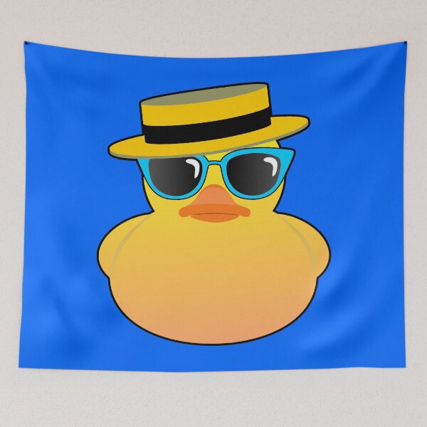 Item preview, Rubber Duck Ducky wearing Boater hat and sunglasses designed and sold by BigTime.