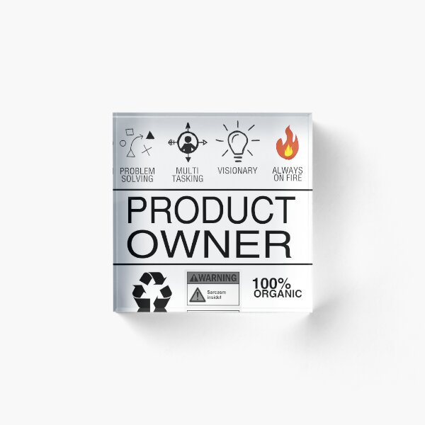Product Owner Acrylblock