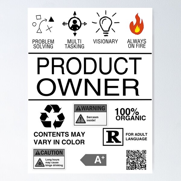 Item preview, Product Owner designed and sold by mrf2thed.