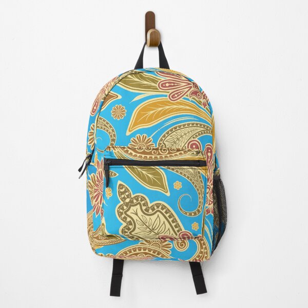 Item preview, Vintage Indian Luxury Floral on Sky Blue Background designed and sold by Gerson Ramos.