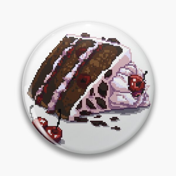 Item preview, Black Forest Gateau pixel art designed and sold by Sugaranspice.