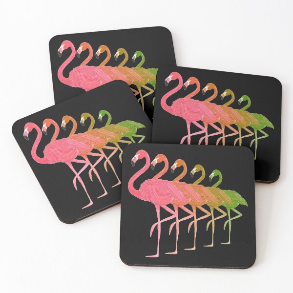 Item preview, Flamingos dancing designed and sold by Jamboprints.