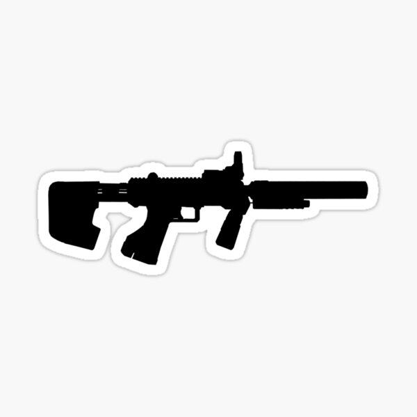 Halo Gun Stickers Redbubble - halo shotgun roblox
