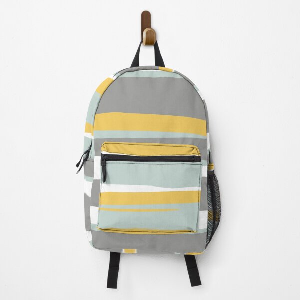 Item preview, Stripe Abstract, Sun and Beach, Yellow, Pale, Aqua Blue and Gray designed and sold by meggydesigns.