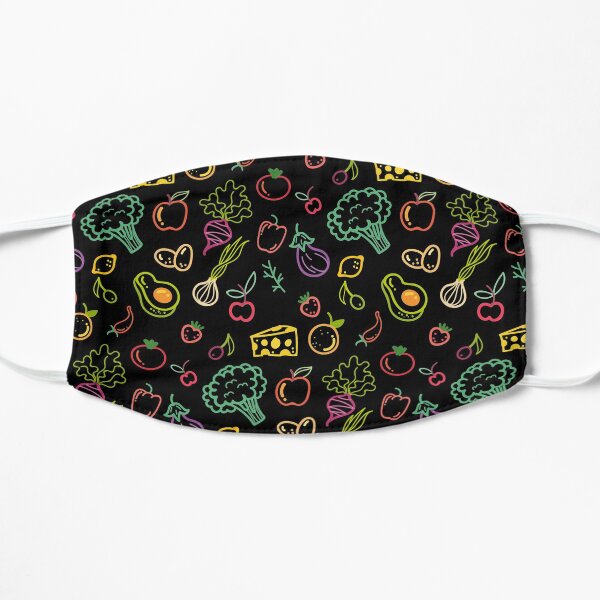 Vegetables and Fruits Pattern Mask