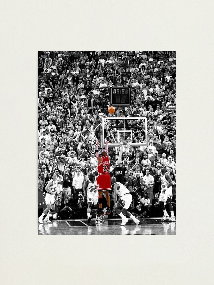 Alternate view of Best Quality Michael Jordan Shot Over Russell Photographic Print