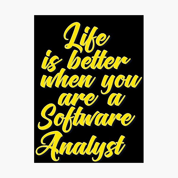 Artikel-Vorschau von Das Leben ist besser, wenn Sie ein Software-Analyst sind, designt und verkauft von ProjectX23.
