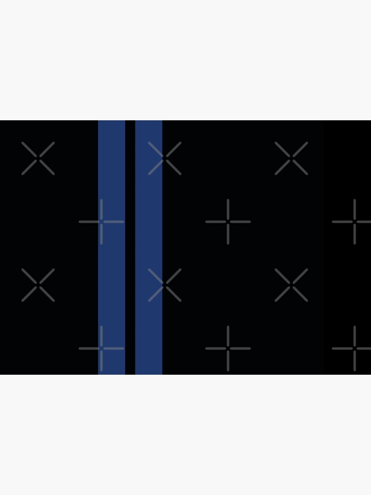 « Rayures de course (bleu et noir) » par Steve-R
