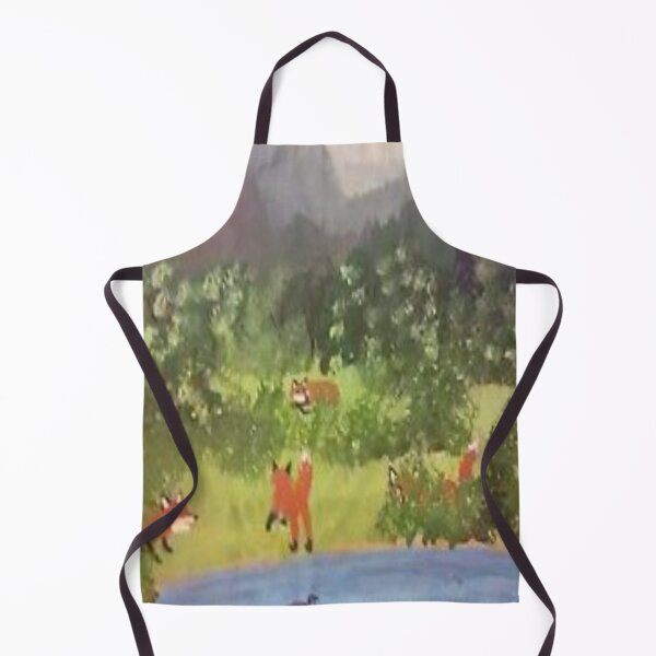 Item preview, Loon and fox pond designed and sold by BellsPainting.