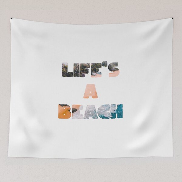 Item preview, life's a beach cutout designed and sold by lovesuperkarma.