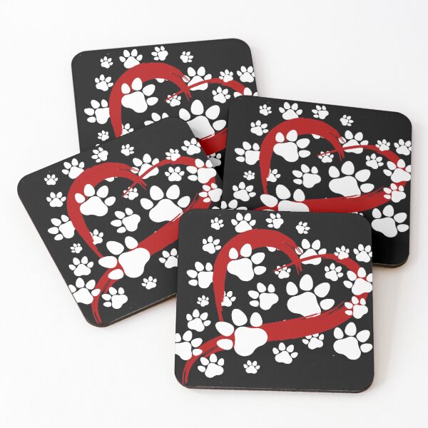 Item preview, Flying Heart with pet paws designed and sold by Jamboprints.