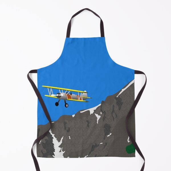 Item preview, Biplane Flying Over Mountains designed and sold by FabPosters4Less.
