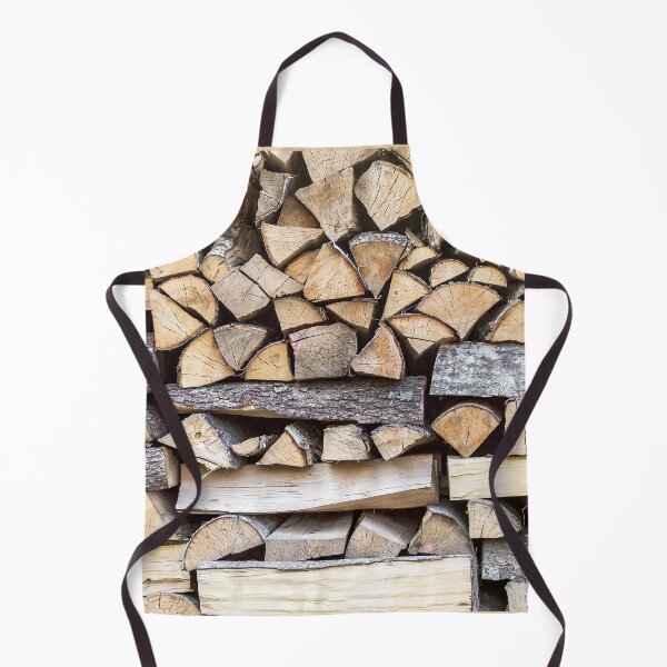 Item preview, Chopped wood piled in a wood stack designed and sold by lena-maximova.