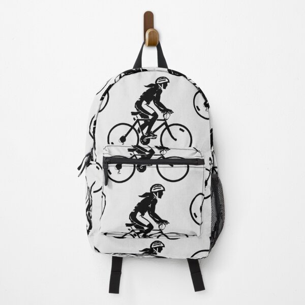 Item preview, Silhouette of Woman Riding a Road Bike designed and sold by capefox.