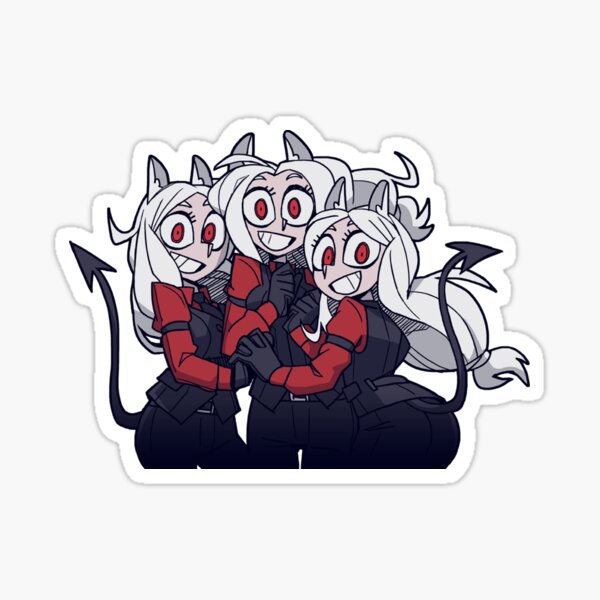 Helltaker Cerberus The Triple Demon Sticker