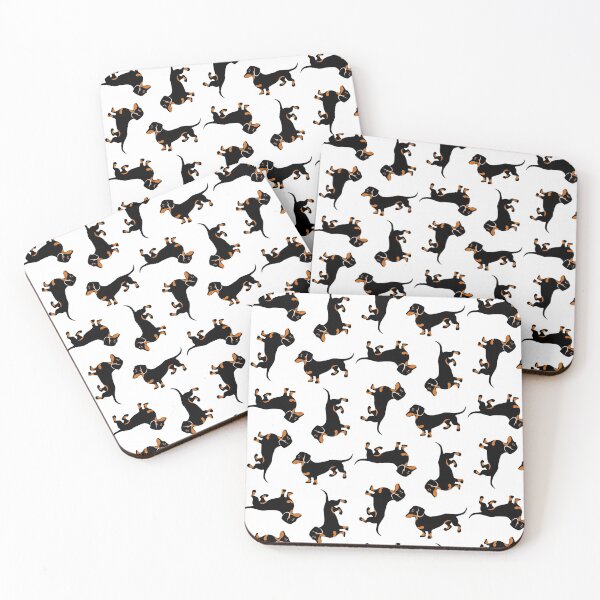 Item preview, Cute Black and Tan Dachshund Pattern designed and sold by AntiqueImages.