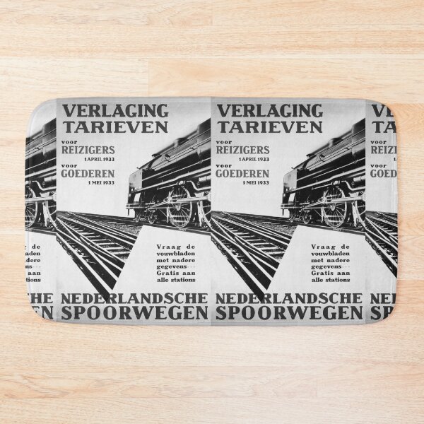 Item preview, Verlaging Tarieven Noire vintage travel poster designed and sold by stickart-marek.