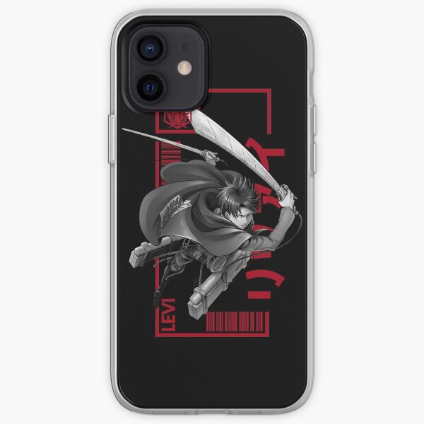 Levi Ackerman - Attack On Titan - Typography 3 iPhone Soft Case