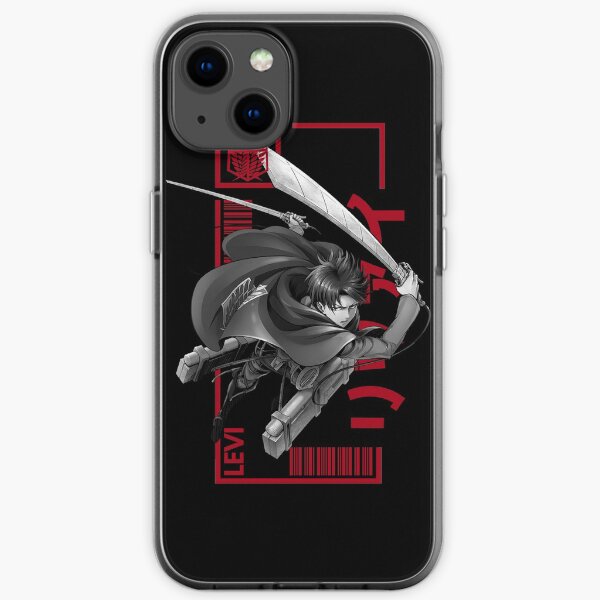 Levi Ackerman - Attack On Titan - Typography 3 iPhone Soft Case