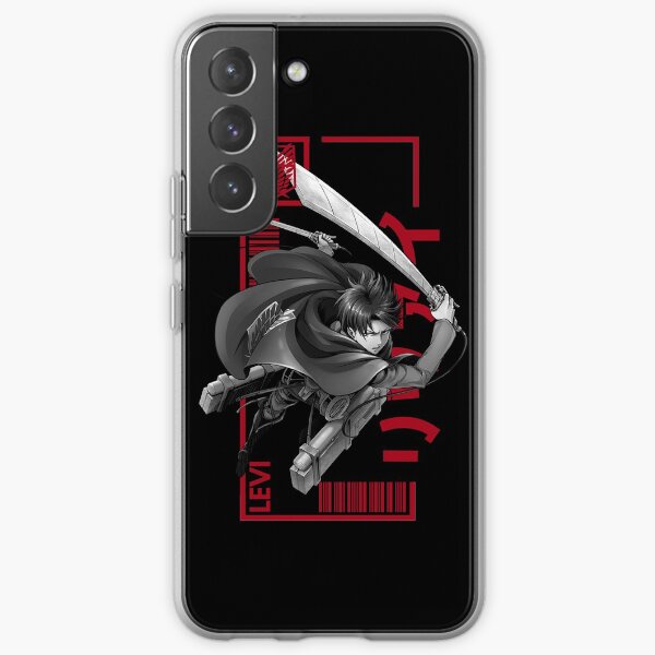Levi Ackerman - Attack On Titan - Typography 3 Samsung Galaxy Soft Case
