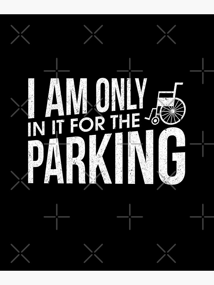 "Wheelchair Accessories for a Humorous Wheelchair User" Poster by