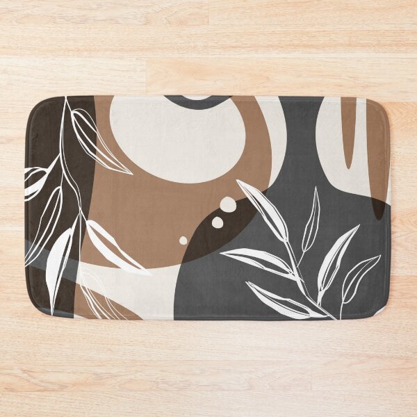 Item preview, Abstract - Leaves and Vases in Grey  and Cinnamon 3 designed and sold by simplydesignart.