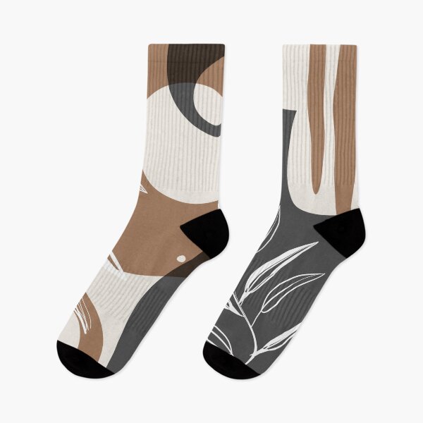 Item preview, Abstract - Leaves and Vases in Grey  and Cinnamon 3 designed and sold by simplydesignart.