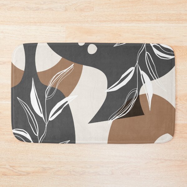 Item preview, Abstract - Leaves and Vases in Grey  and Cinnamon 4 designed and sold by simplydesignart.