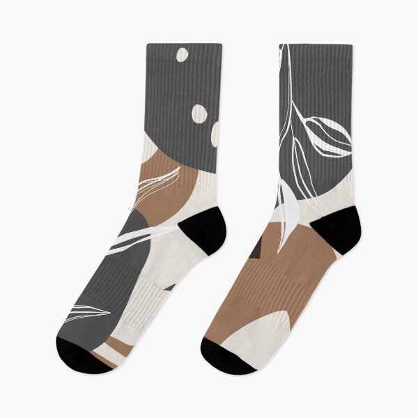 Item preview, Abstract - Leaves and Vases in Grey  and Cinnamon 4 designed and sold by simplydesignart.