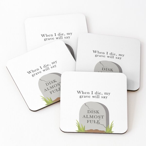 Item preview, Funny designer pun disk almost full designed and sold by Prerana Jain.