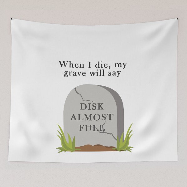 Item preview, Funny designer pun disk almost full designed and sold by Prerana Jain.