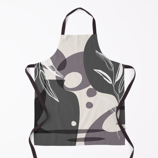 Item preview, Abstract - Leaves and Vases in Grey and Aubergine 2 designed and sold by simplydesignart.