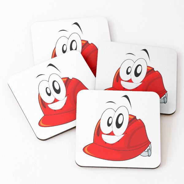 Item preview, Cute Construction Hard Hat Character designed and sold by StickersPlus.